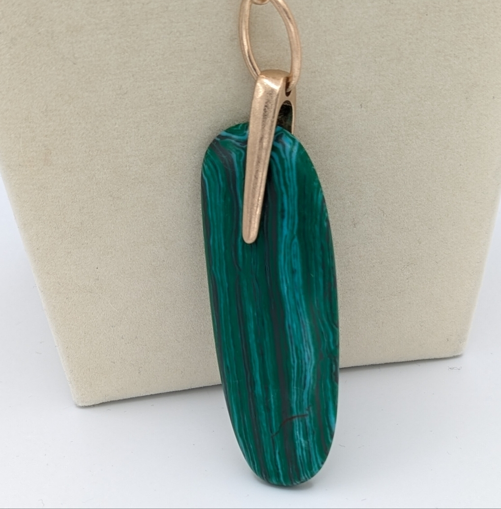 Robert Lee Morris SOHO Sculptural Stone Pendant Y Necklace NEW - Picture 2 of 9